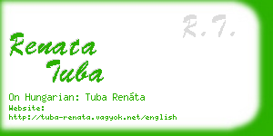 renata tuba business card